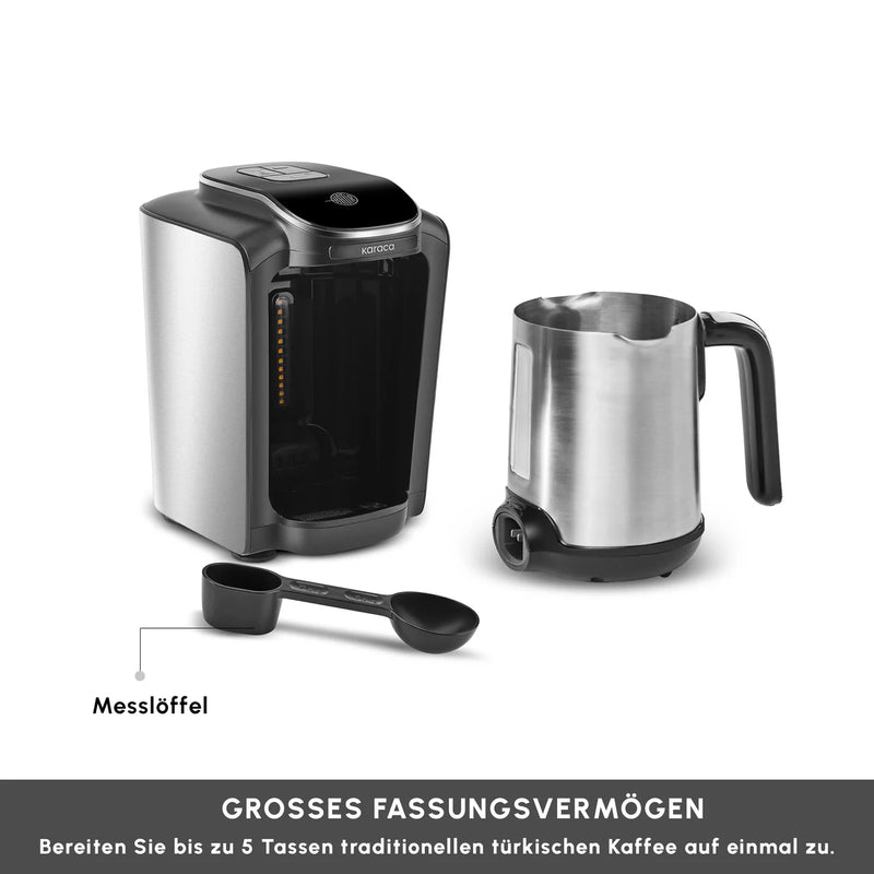 Karaca Hatır Neo INOX Mokkakocher mit Edelstahl Kanne