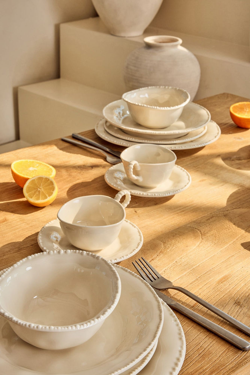Pearls Beige 27 teiliges Tafelservice für 6 Personen