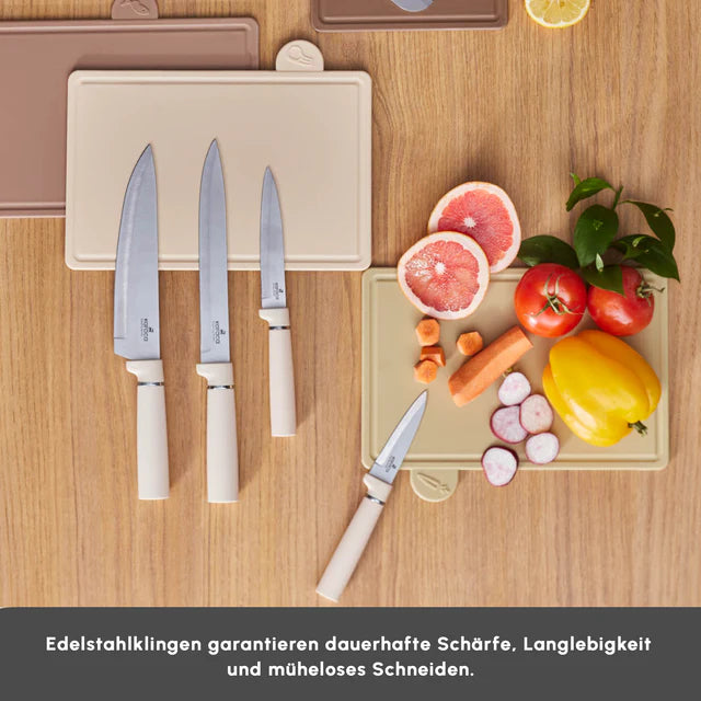 Karaca Chef's Harmony Messerset und Schneidebrettset
