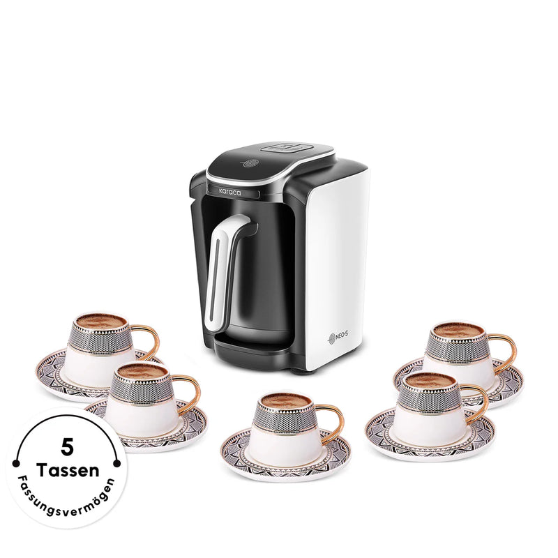 Karaca Hatır Neo S Mokkakocher mit Milchfunktion PORCELAIN WHITE