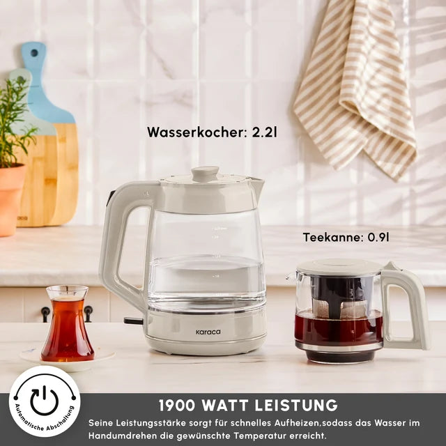 Karaca Glas Tea XL Teekocher Starlight