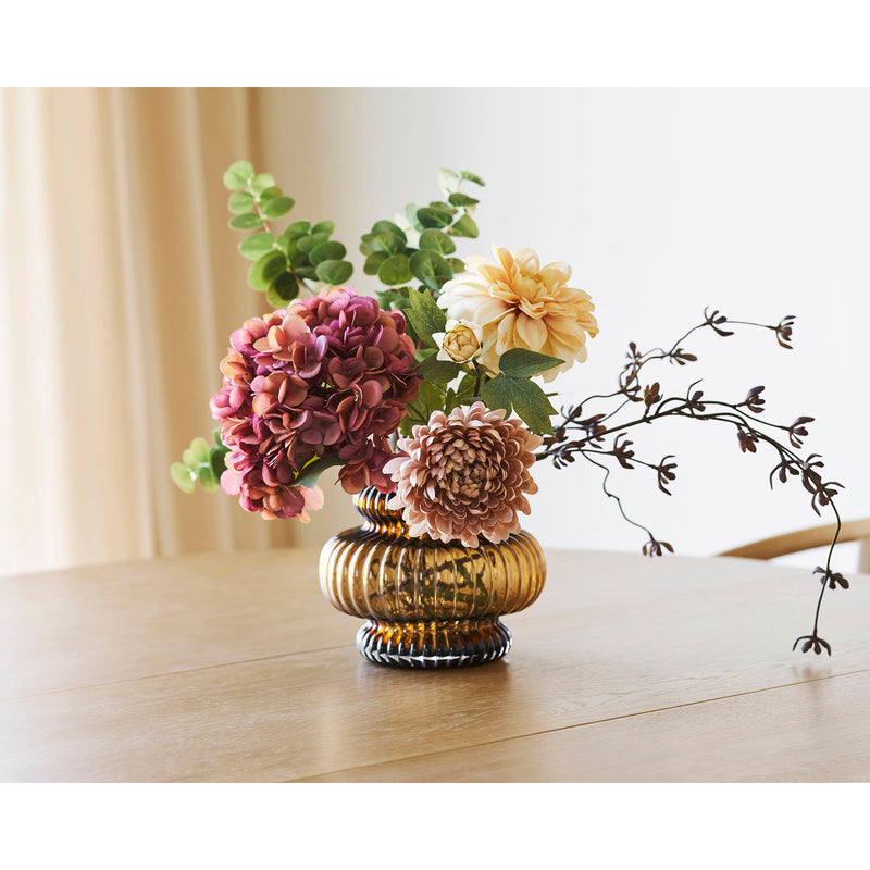 Vase aus Glas Rauchbraun 16cm