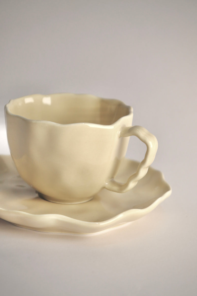 Angles Beige Mokkaset 12 teilig für 6 Personen