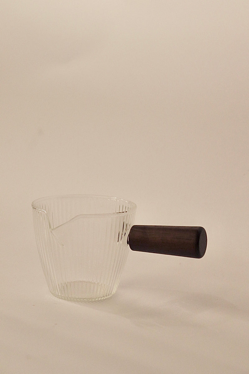 Glas Milchkanne geriffelt 120ml