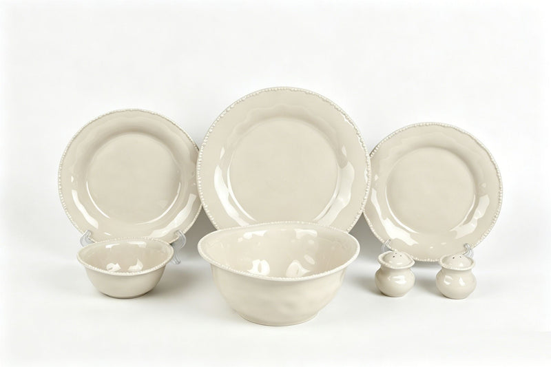 Pearls Beige 27 teiliges Tafelservice für 6 Personen