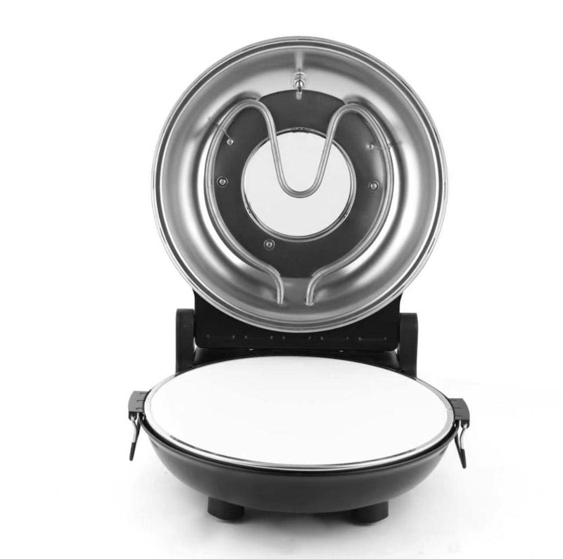 Mulex Steinbackofen Schwarz inkl. Pizzastein und Zubehör