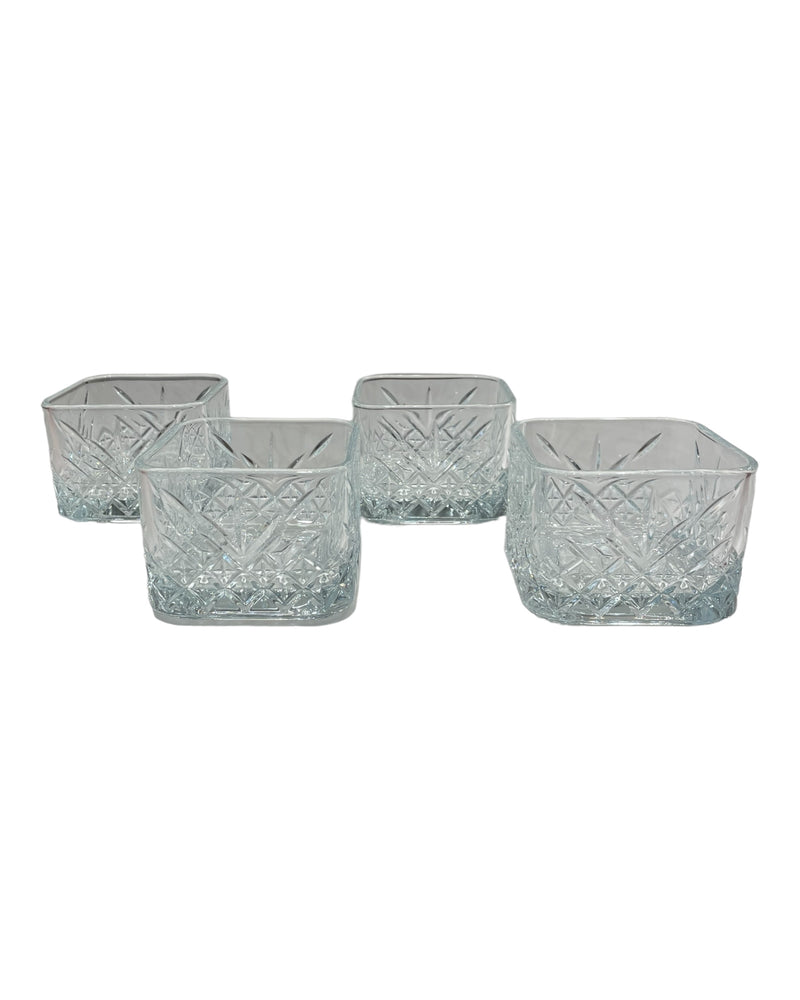 Pasabahce Timeless 4 teilig Snackschale Eckig