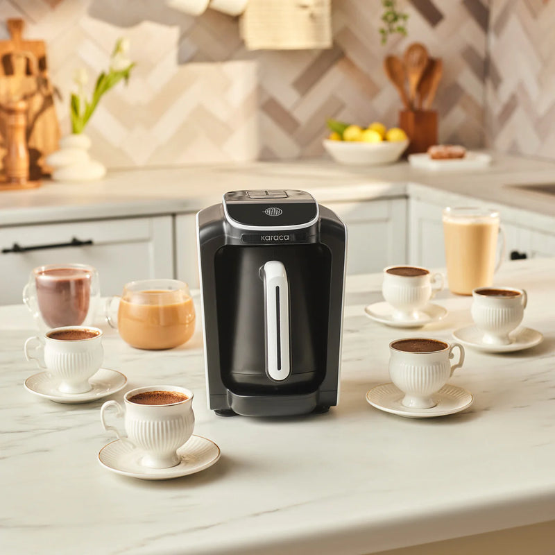 Karaca Hatır Neo S Mokkakocher mit Milchfunktion PORCELAIN WHITE