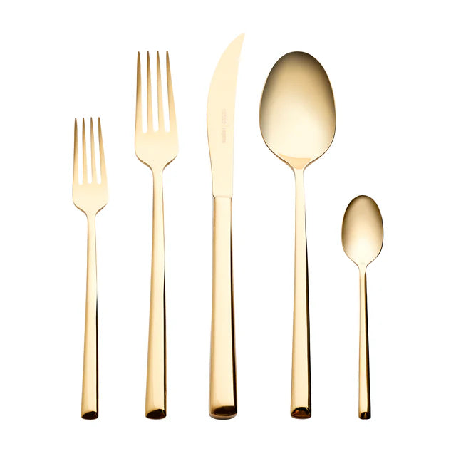 Karaca Tivoli Shiny Gold 30 teiliges Besteckset für 6 Personen