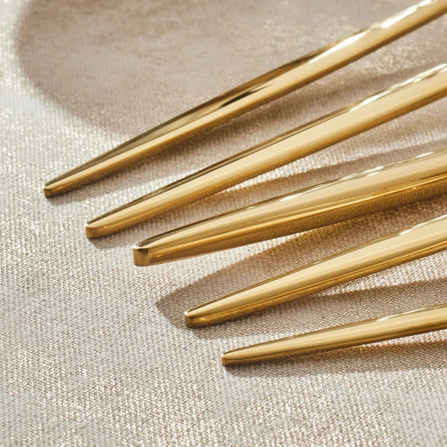 Karaca Lizbon Shiny Gold 30 teiliges Besteckset für 6 Personen