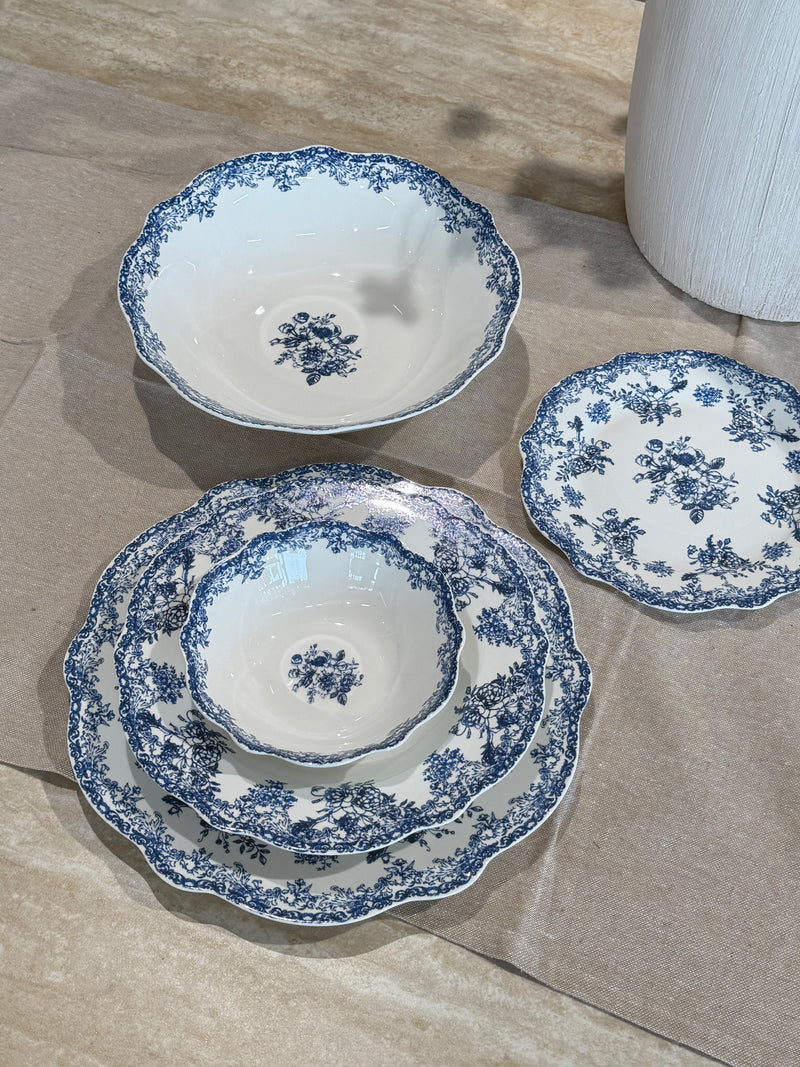 Vintage Blue  25 teiliges Tafelservice für 6 Personen