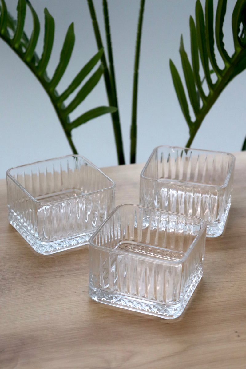 Algar Kristallglas Snackschale Eckig 6 teilig 260ml