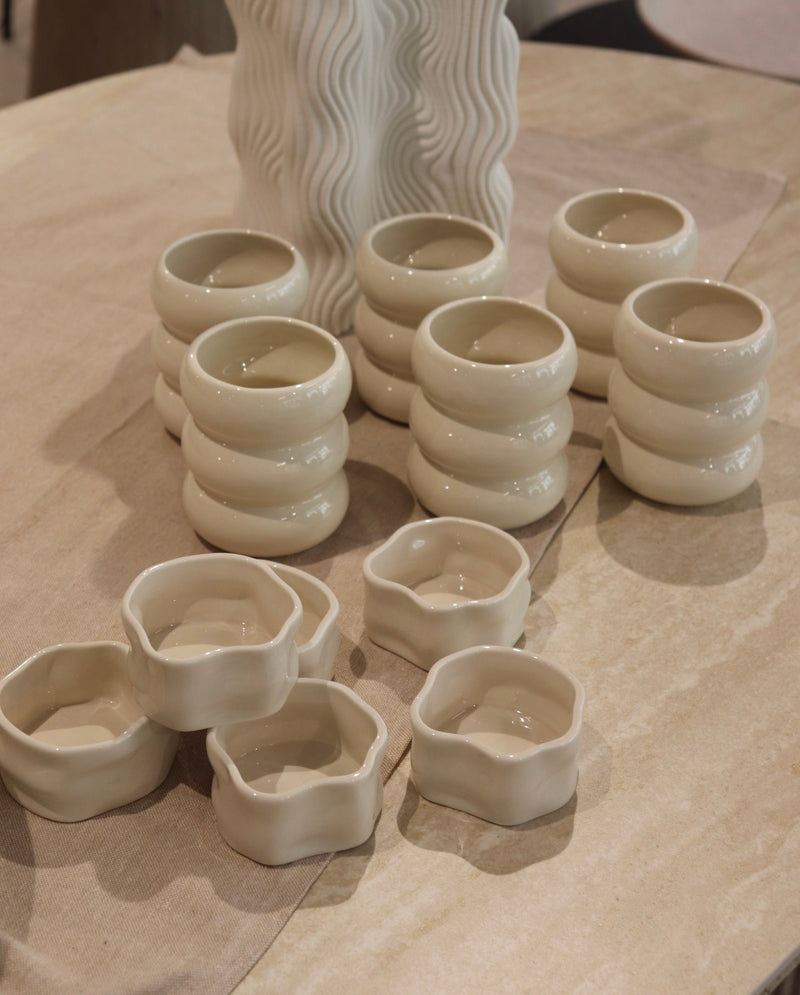 Nordic Beige Coffee & Bowl Set 12 teilig