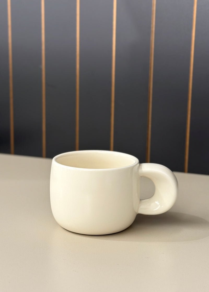 2er Set Intenso Cream Keramiktasse mit Henkel