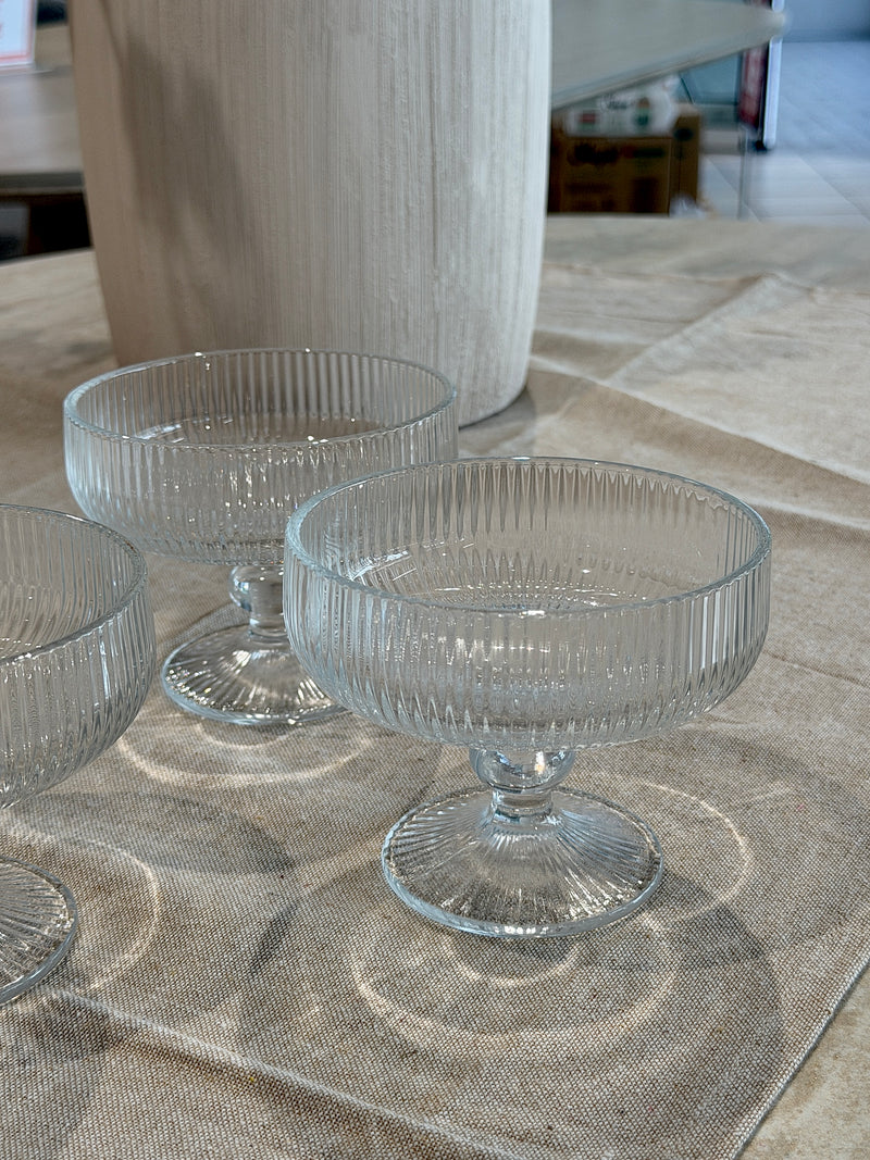 Ripple Dessertschale aus Glas 6 teilig