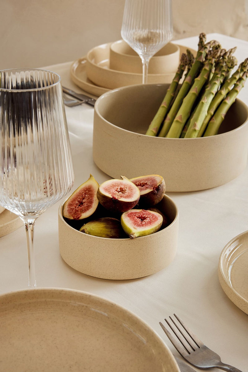 Granit Beige 25 teiliges Tafelservice für 6 Personen