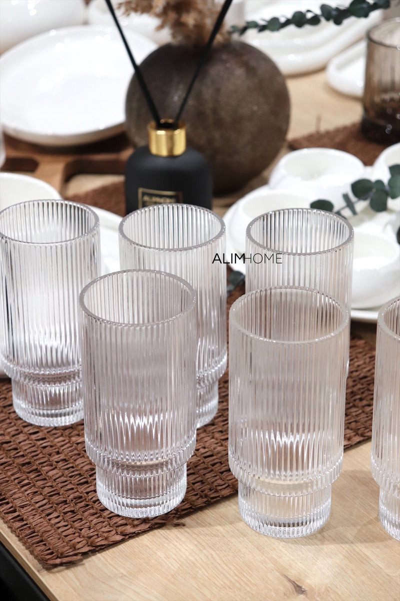 Ripple Trinkglas Set 6 teilig 14cm