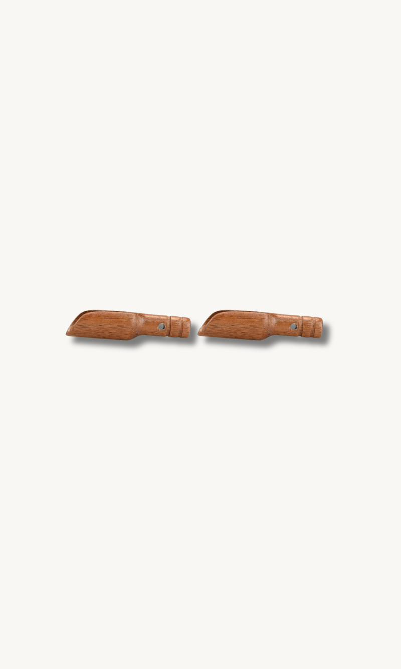 2-teilig mini Gewürzlöffel aus Akazie