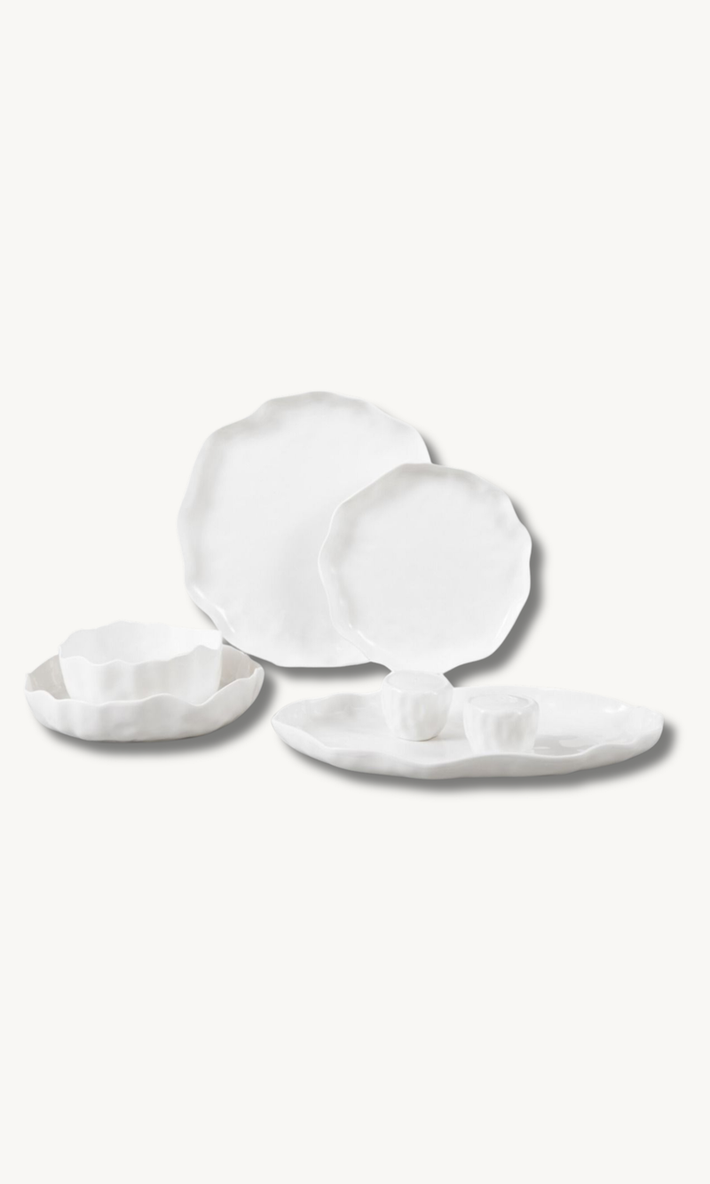Angles White 27 teiliges Tafelservice für 6 Personen