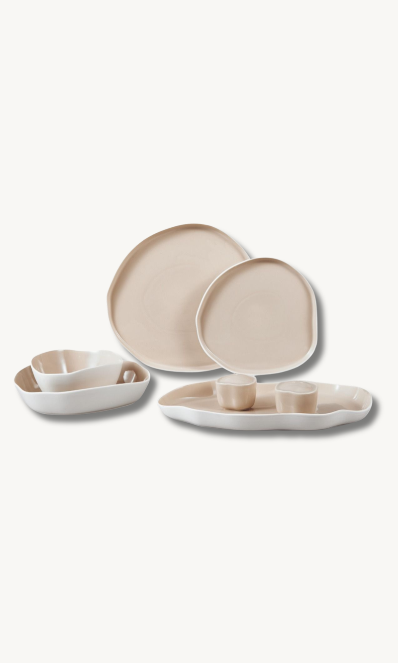 Bonnes Beige 27 teiliges Tafelservice für 6 Personen