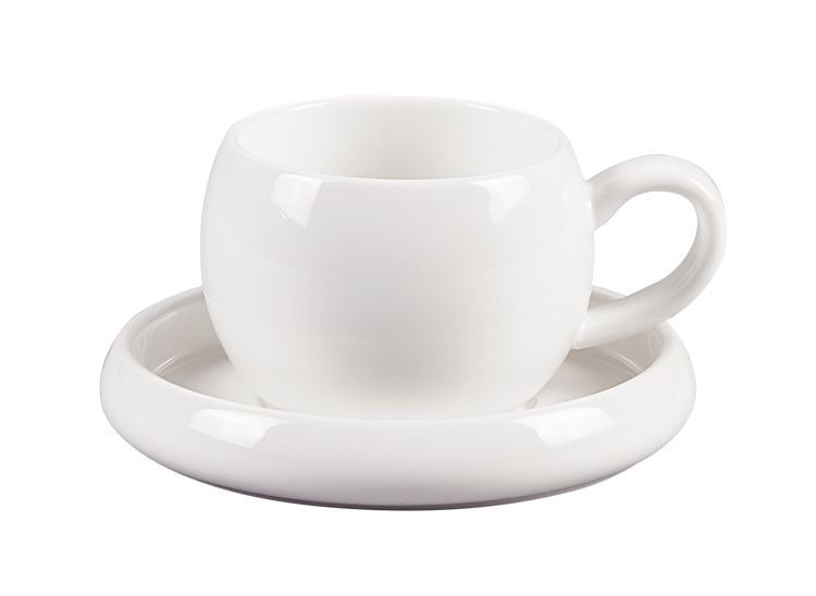 Bondy Weiss Kaffeetassenset 4 teilig für 2 Personen