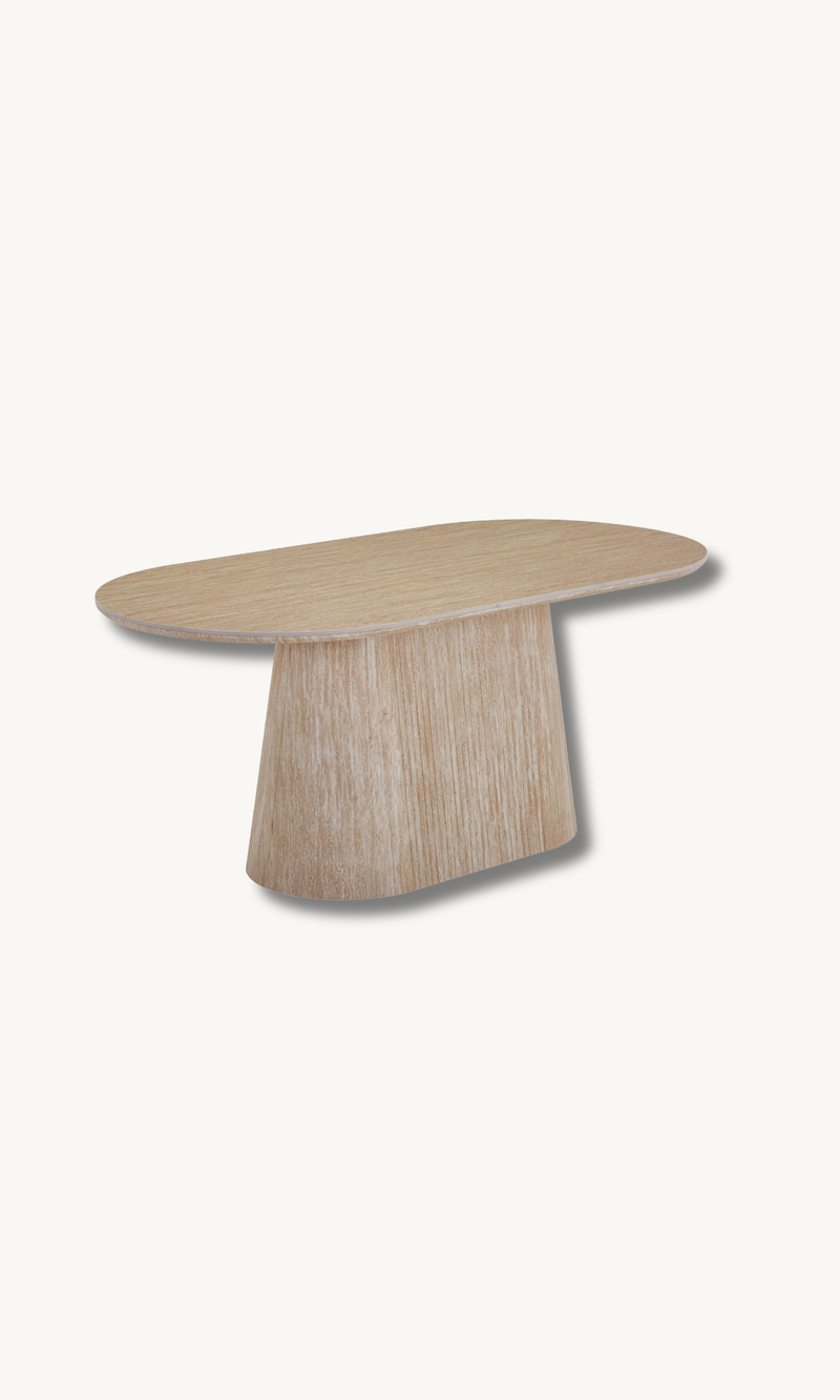 Esstisch + Couchtisch Set mit Keramikplatte Sandsteinoptik