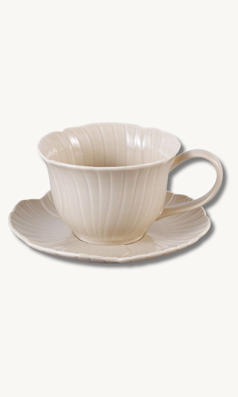 Florange Beige Mokkaset 12 teilig für 6 Personen