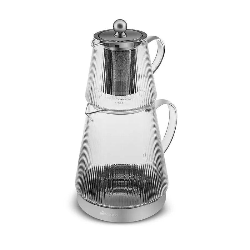 Karaca Keops Glas Teekanne Set induktionsgeeignet