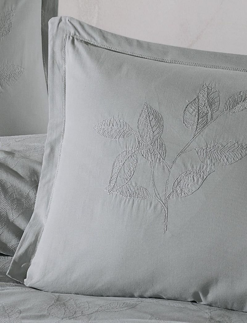 Rüya Hellgrau Bettwäscheset 4 teilig für Doppelbett 200x220cm