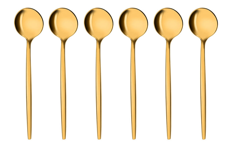 6 Stück Kaffeelöffel Provence Goldfarben
