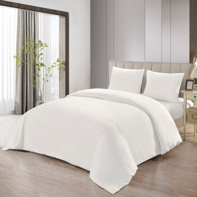 Sade White Bettwäscheset 4 teilig für Doppelbett 200x220cm