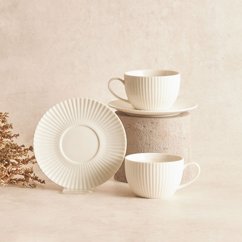 Karaca Seashell Kaffeetassenset 12 tlg. 200ml