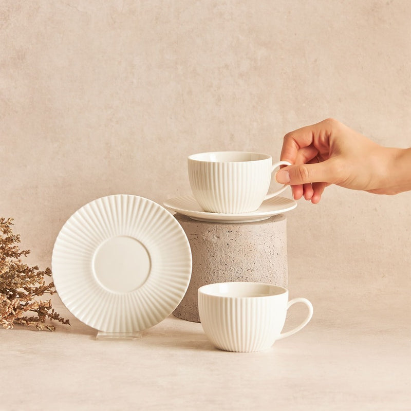 Karaca Seashell Kaffeetassenset 12 tlg. 200ml
