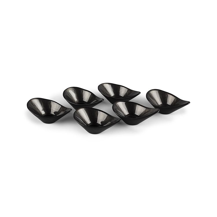 Gaga Schwarz Dipschale Set 6 teilig